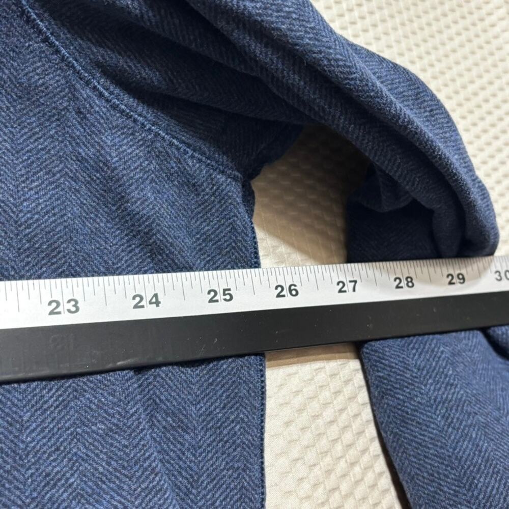 Polo Ralph Lauren Quarter Zip Pullover Sweater Mens XL Navy Blue Heathered - Picture 6 of 8